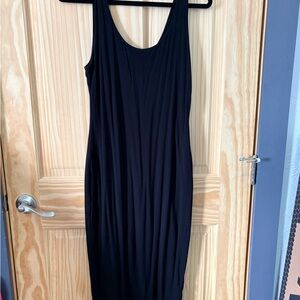 Bar III Black Sleeveless Midi Tank Dress